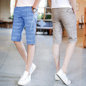 Елегантни мъжки къси панталони в два цвята