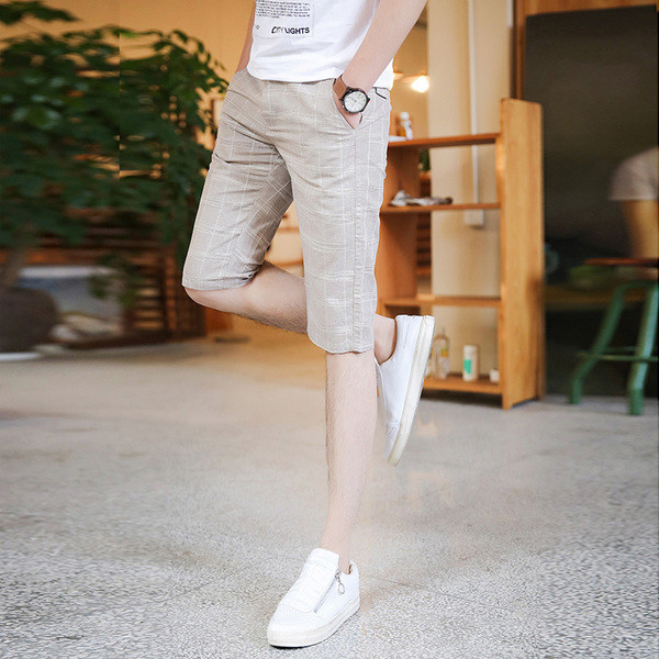 Елегантни мъжки къси панталони в два цвята