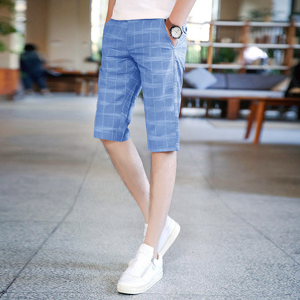 Елегантни мъжки къси панталони в два цвята