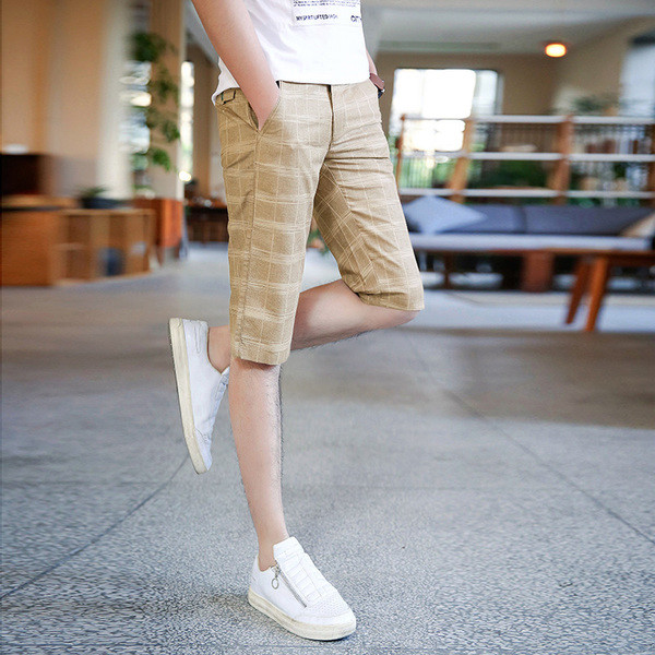 Елегантни мъжки къси панталони в два цвята