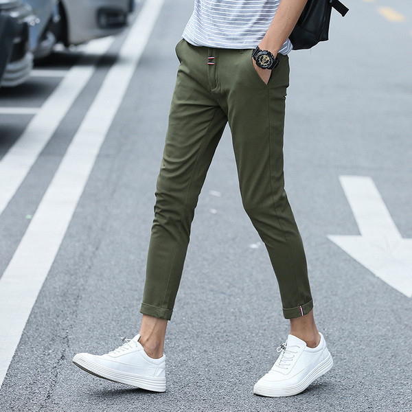 Pantaloni barbatesti la moda in mai multe culori - model Slim