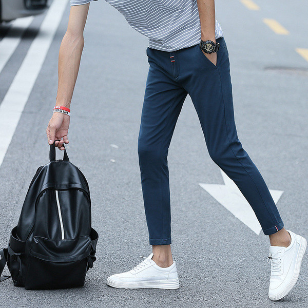 Pantaloni barbatesti la moda in mai multe culori - model Slim