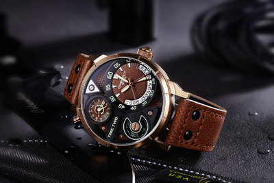 Casual ανδρικό ρολόι με οικολογικό δερμάτινο λουράκι