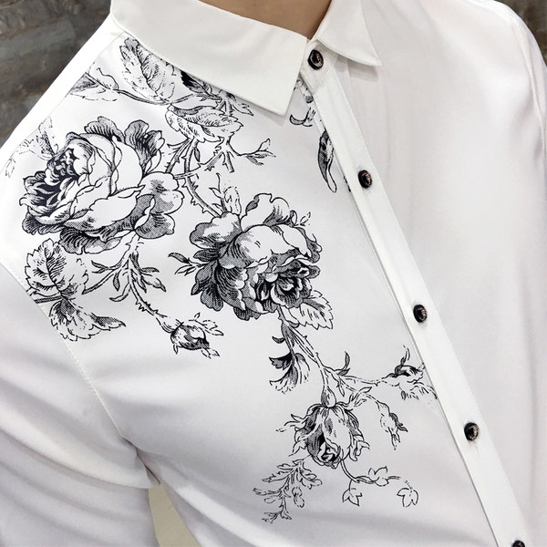 Cămașă bărbătească stilată cu mâneci lungi Model Slim în trei culori