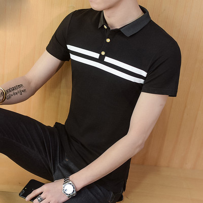 Ανδρικό μπλουζάκι με κολάρο και κουμπιά - διάφορα μοντέλα