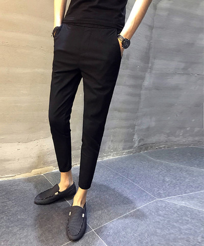 Μοντέρνα αντρικά παντελόνια με ελαστική μέση σε διάφορα χρώματα