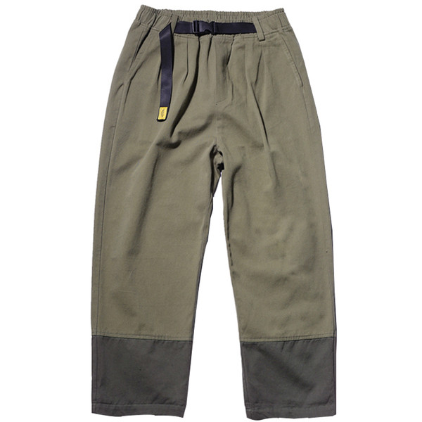 Καθημερινό ανδρικό  παντελόνι σε πράσινο και μπεζ χρώμα