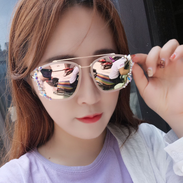 Ochelari de dama in trei culori cu pietre