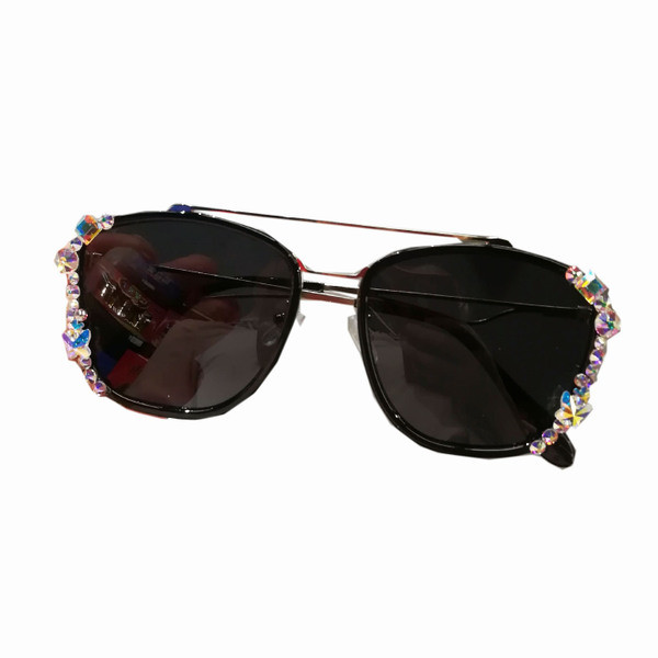 Ochelari de dama in trei culori cu pietre