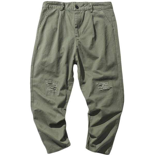 Pantaloni barbatesti cu motive rupte in mai multe culori