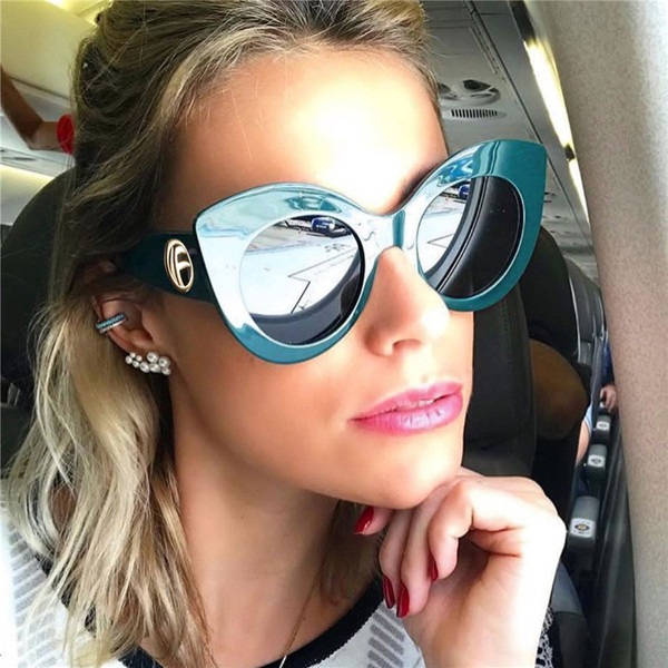 Γυναικεία  μοντέρνα γυαλιά ηλίου - σχήμα γάτας