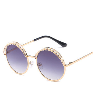 Γυαλιά ηλίου με στρογγυλό σχήμα και πέρλες