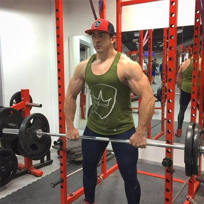 Мъжки потник в няколко цвята с щампа