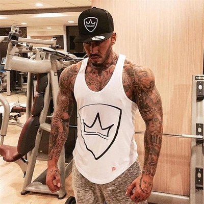 Men`s tank top in several colors with print