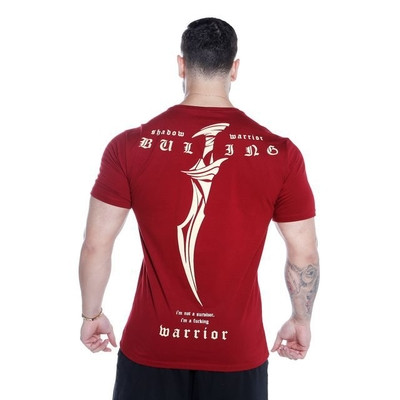 Tricou sport pentru bărbați cu inscripție și imprimeu