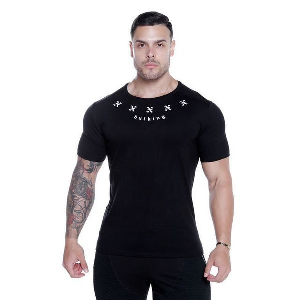 Tricou sport pentru bărbați cu inscripție și imprimeu
