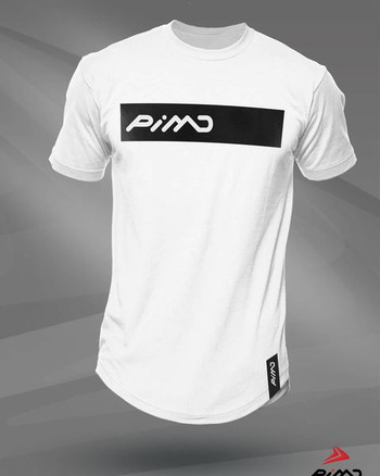 Ανδρικό μπλουζάκι σε μαύρο και άσπρο με επιγραφή