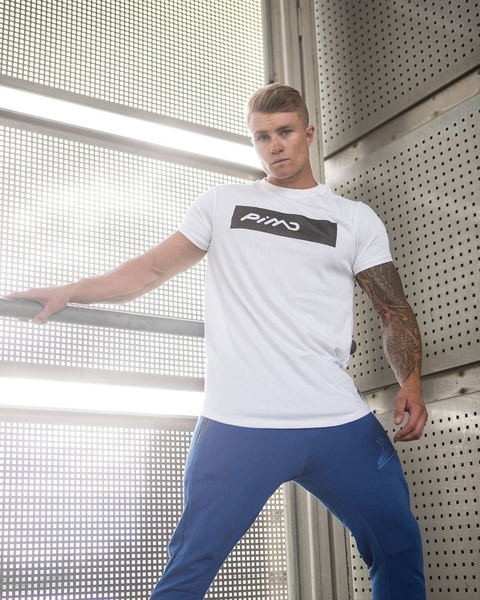 Ανδρικό μπλουζάκι σε μαύρο και άσπρο με επιγραφή