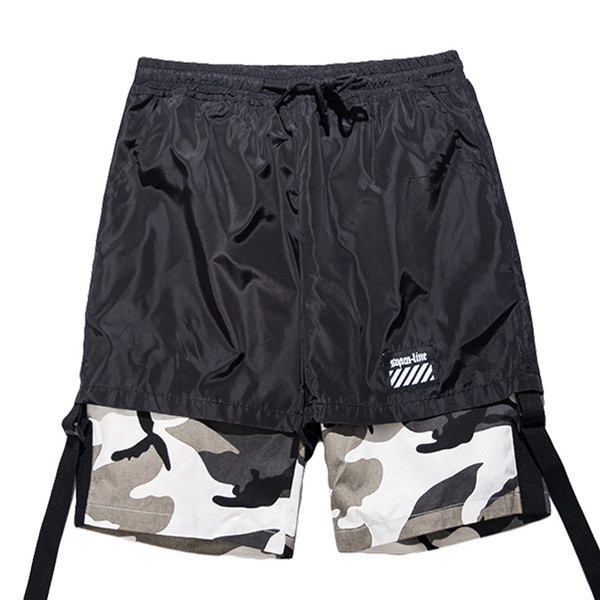 Pantaloni scurți actuali pentru bărbați în două culori