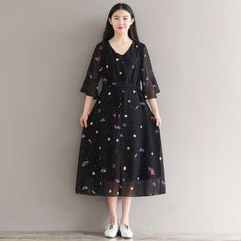 Κυρίες φόρεμα σιφόν καλοκαίρι