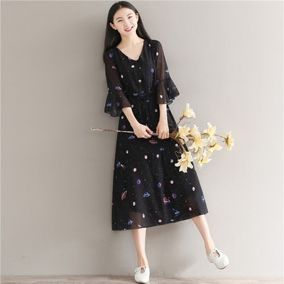 Κυρίες φόρεμα σιφόν καλοκαίρι