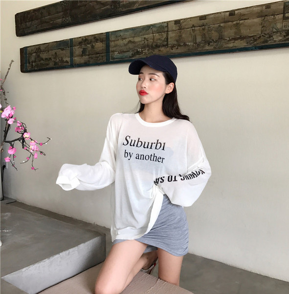 Γυναικεία μπλούζα με μακρύ μανίκι και επιγραφή