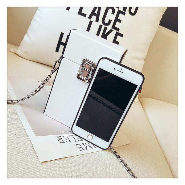 Geanta mica de dama cu lant in galben, roz si alb