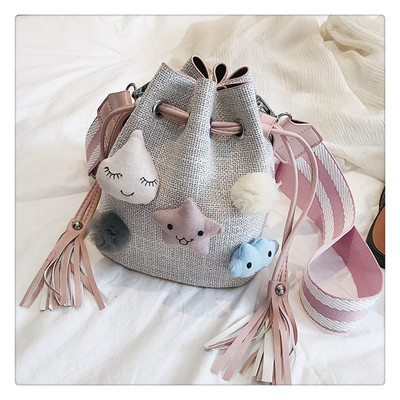 Καθημερινή τσάντα κυρίες με 3D διακόσμηση σε τρία χρώματα