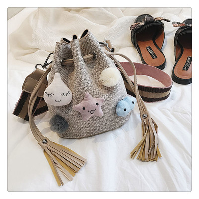 Καθημερινή τσάντα κυρίες με 3D διακόσμηση σε τρία χρώματα