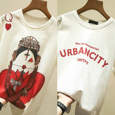 Μοντέρνα γυναικεία T-shirt με πολλές εκτυπώσεις