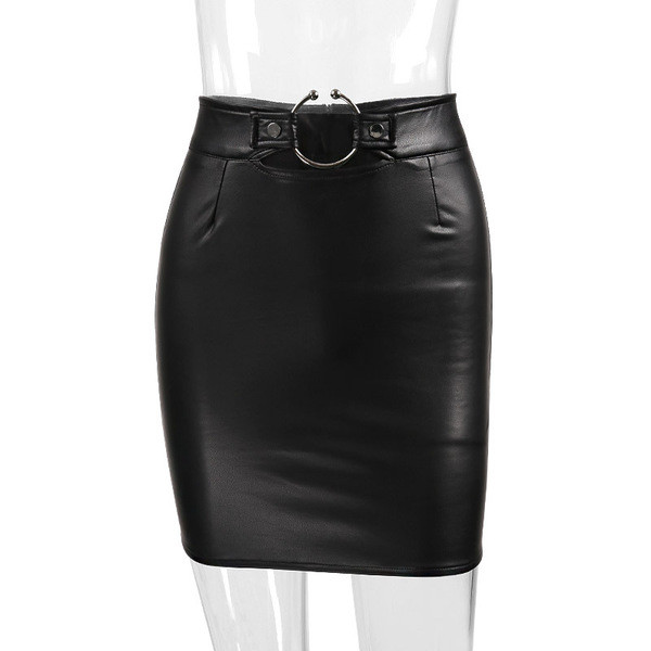 Μοντέρνα φούστα κυρίες υψηλής ζώνης με ζώνη σιδήρου