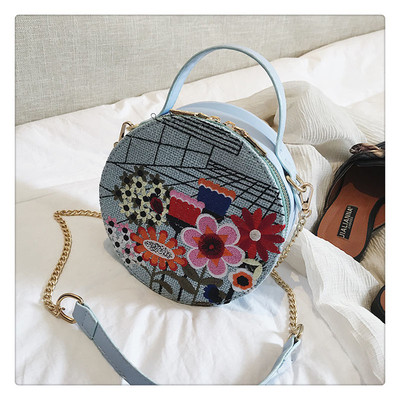 Τσάντα γυναικών με floral μοτίβα σε τέσσερα χρώματα