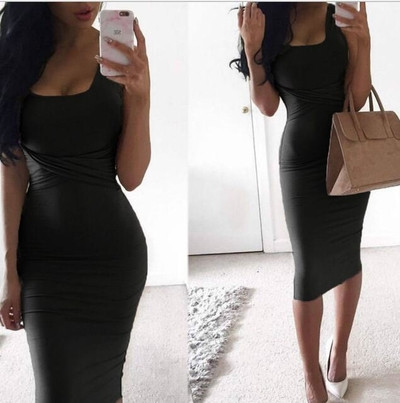Καθημερινά Slim Ladies Dress - μοντέλο σε διάφορα χρώματα