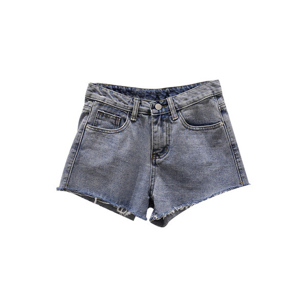 Интересни дамски къси дънки с висока талия походящи за ежедневие