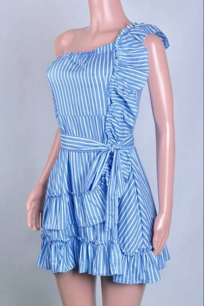 Rochie de damă cu dungi HIT Ethereal