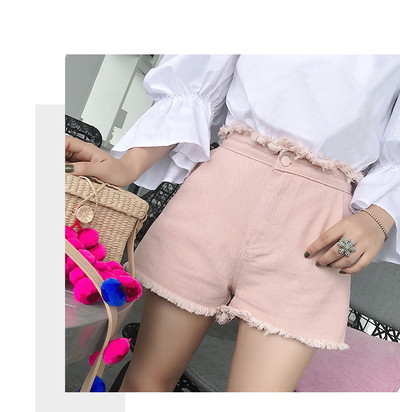 Κομψά σορτς κυρίες με υψηλή μέση σε δύο χρώματα