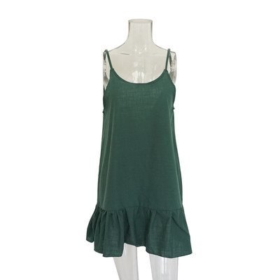 Rochie dama vara model lat cu bretele subtiri in mai multe culori