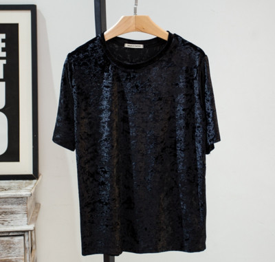 Модерна дамска блуза от кадифе в няколко цвята