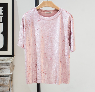 Модерна дамска блуза от кадифе в няколко цвята