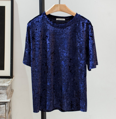 Модерна дамска блуза от кадифе в няколко цвята