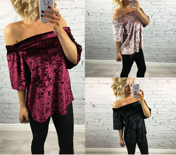 Κομψή γυναικεία βελούδο με πασπαλισμένους ώμους