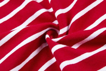 Ριγέ κυρίες φόρεμα Λεπτό μοντέλο με συνδέσμους στο πίσω μέρος