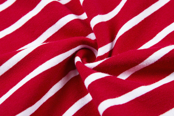 Ριγέ κυρίες φόρεμα Λεπτό μοντέλο με συνδέσμους στο πίσω μέρος