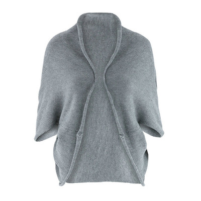 Γυναικείο μικρό γιλέκο σε γκρι χρώμα