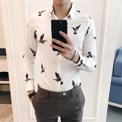 Κομψό ανδρικό πουκάμισο με 2 χρώματα - Λεπτό μοντέλο