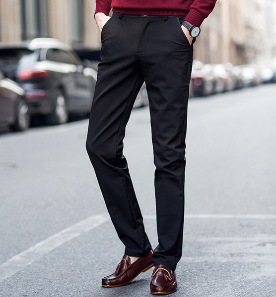 Ανδρικά παντελόνια με ψηλή μέση σε δύο χρώματα