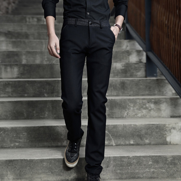 Ανδρικά παντελόνια με ψηλή μέση σε δύο χρώματα