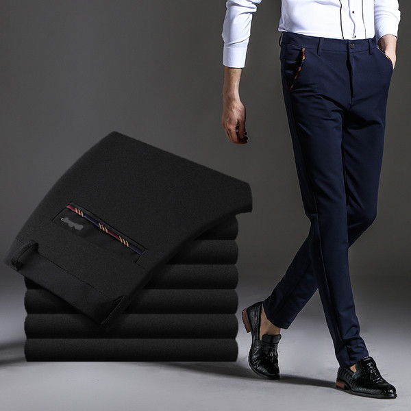 Pantaloni formali pentru bărbați în trei nuanțe