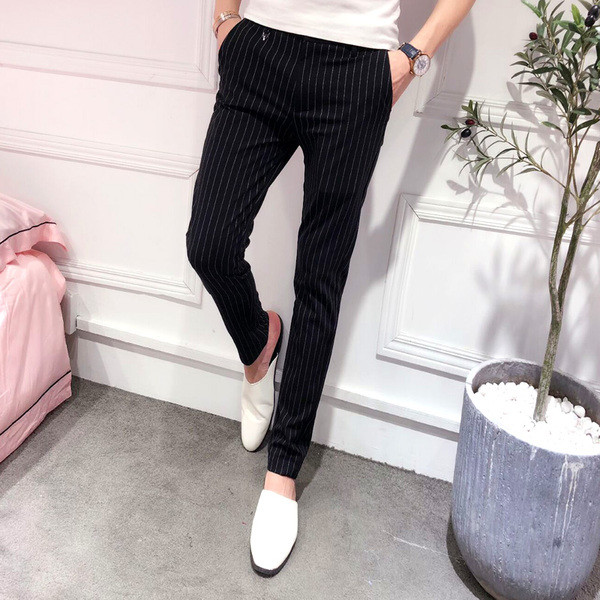 Pantaloni lungi barbati in carouri in culori inchise