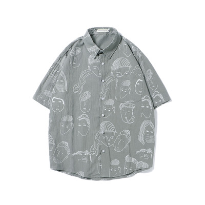 Ανδρικό πουκάμισο με 3/4 μανίκι και μοντέλο χωρίς εφαρμογή